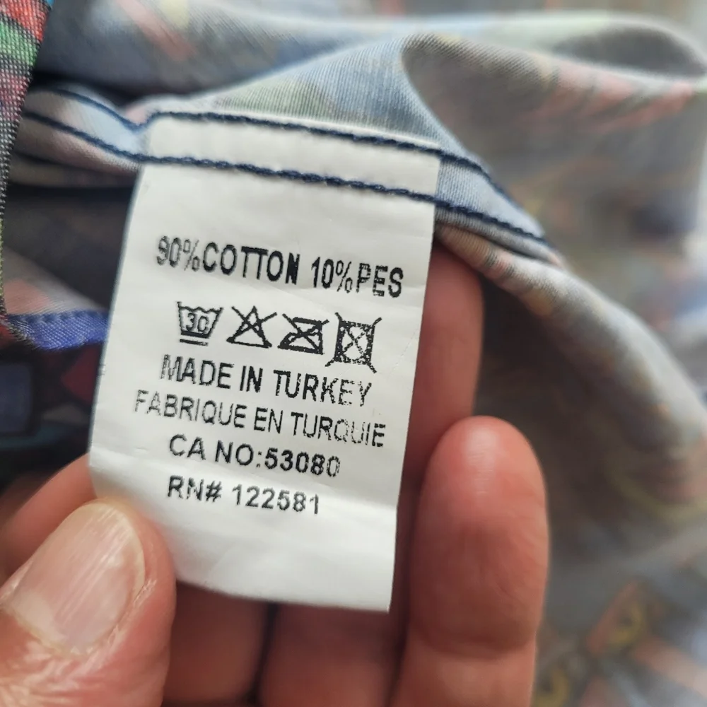 Franco Negretti shirt with cubist face print - Picture 10 of 11